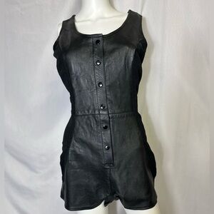 Vintage Femme gear san francisco Size 12 Leather Shortall